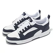 Puma 休閒鞋 Rebound V6 Low 男鞋 女鞋 深藍 白 復古 百搭 情侶鞋 39232837