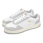 Puma 休閒鞋 Court Classic 男鞋 女鞋 灰 白 皮革 復古 百搭 情侶鞋 39501818