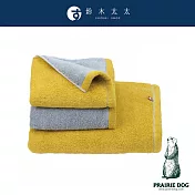 【Prairie Dog】DAIRY PRAIRIE 今治純棉翻轉色彩雙股紗半浴巾 (芥黃灰) | 鈴木太太公司貨