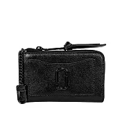 MARC JACOBS The Snapshot DTM 防刮皮革附勾釦拉鍊零錢包/卡夾包 (黑色)