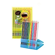 【SIMBALION 雄獅文具】奶油獅珠光塑盒12色鉛筆/盒 BLCP-12