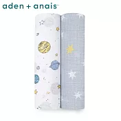 【Aden & Anais】經典多功能包巾2入 星球之旅