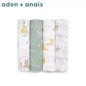美國《Aden & Anais》經典多功能包巾4入 維尼朋友