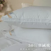 【麗塔寢飾】50/50優質天然羽絨枕(1.3KG)