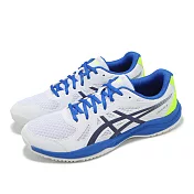 Asics 排球鞋 Upcourt 6 男鞋 白 黑 藍 輕量 室內運動 羽排鞋 亞瑟士 1071A104103 26.5cm WHITE/MIDNIGHT