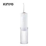 【KINYO】經典美型隨身沖牙機 IR-1008(綠/白) 極光白