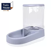 【Truly House】3.8L寵物自動餵食器 莫蘭迪限定/貓咪餵食器/餵食器/狗餵食器(兩色任選) 灰色