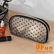 【iSFun】外出收納 ins風愛心網紗多功能化妝洗漱貝殼包
