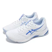 Asics 排球鞋 Netburner Ballistic FF 3 女鞋 男鞋 白 藍 緩震 羽排鞋 亞瑟士 1052A069111