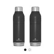 【英國URBANOMAD】旅人多功能可拆解隨身瓶750ml 保溫保冷 雙入優惠組 炭墨黑