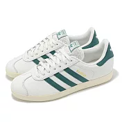 adidas 休閒鞋 Gazelle 男鞋 女鞋 白 綠 德訓鞋 復古 小白鞋 皮革 愛迪達 JH5397