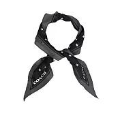 COACH 星星圖案菱形絲巾/髮飾 (炭灰色/銀色)