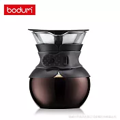 丹麥BODUM POUR OVER手沖咖啡免濾紙濾壺/經典雪人壺500ml-黑色