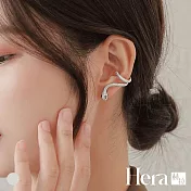 【Hera赫拉】微鑲靈蛇耳骨夾耳環 H114031101 銀色