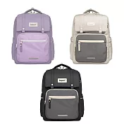 【IMPACT】怡寶 莫蘭迪色系列經典學院護脊書包-麥田米/柔霧紫/曜石黑 /個 IM00508BK 曜石黑 (男童)