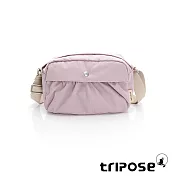 tripose DIAZ微皺尼龍輕量抓皺長方斜背包  手毬紫