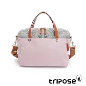 tripose 漫遊系列岩紋玩色兩用手提背包  毛毯紫