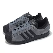 adidas 休閒鞋 Superstar II 男鞋 黑 灰 麂皮 復古 貝殼頭 愛迪達 JH7697