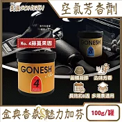 美國GONESH-室內車用香氛固體凝膠消臭放置型空氣芳香劑100g/罐(靜置型薰香膏,免安裝車載香水,居家空間擴香,除皮革食物異味,長效約8週) No.4藤蔓果園
