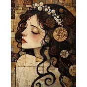 【LAVOD 線上藝廊】琥珀之夢系列 （40X60 CM) 古典復古女性肖像畫 現代簡約風 優雅女神氣質 時尚裝飾畫 客廳/臥室/書房/藝廊掛畫 藝術微噴 無框畫 油畫 40x60 琥珀之夢 1