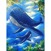 【玲廊滿藝】曾啟文-浪漫礦砂系列—星海悠遊40x30cm