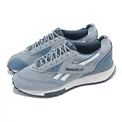 Reebok 休閒鞋 LX2200 男鞋 藍 灰 復古 麂皮 異材質拼接 100074415