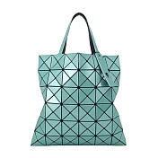 ISSEY MIYAKE 三宅一生 BAOBAO 6x6金屬感雙色手提包 藍X湖水綠