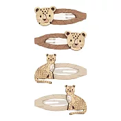 英國Mimi & Lula SS25_歡樂動物_慵懶花豹滴答夾4入