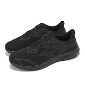 Mizuno 慢跑鞋 Enerzy Runnerz 男鞋 寬楦 黑 緩衝 輕量 全黑 運動鞋 美津濃 K1GA2412-14