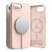 Rearth Apple iPhone 16e (Ringke Magnetic) 磁吸矽膠手機保護殼 粉