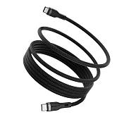 MAGEASY Magnetic Wire USB-C to USB-C 磁吸快充 / 傳輸編織線（60W）  黑色