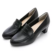 MOONSTAR月星 典雅精緻樂福鞋 JP24 黑