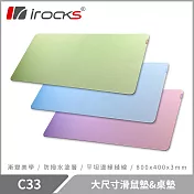 i-Rocks 艾芮克 C33 大尺寸滑鼠墊&桌墊 宇治漸層