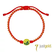 【Just Gold 鎮金店】翠嶺福緣-健康 黃金手繩(網路限定)