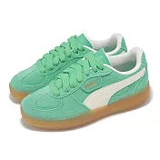 Puma 休閒鞋 Palermo Moda Xtra Gum Wns 女鞋 綠 厚底 膠底 麂皮 德訓鞋 40032303 23.5cm GREEN/WHITE