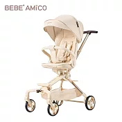 【BEBE AMICO】X7輕奢小休旅雙向手推車 奶霜奶茶