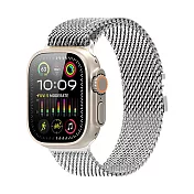 Apple Watch (38/40/41/42(十代)/42/44/45/46/49) 米蘭 Air 磁吸錶帶 不鏽鋼 -銀色-38/40/41/42(十代)