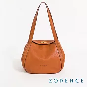 ZODENCE LUCY義大利植鞣革肩背燈籠包  經典駝