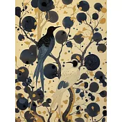 【LAVOD 線上藝廊】金枝幽語 掛畫藝術微噴 30X40CM 東方禪意風景畫 抽象意境靈鳥 金色優雅客廳臥室書房擺飾 現代家居裝飾畫 30x40 金枝幽語 無框畫