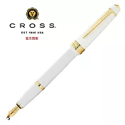 CROSS 貝禮輕盈系列 鋼筆 金夾 亮黑/亮白/酒紅/亮綠/琥珀 AT0746 亮白