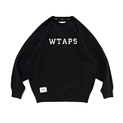 Wtaps SS25 Academy Sweater 大學T 黑/灰 251ATDT-CSM03 L 黑