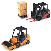WISDOM 模擬磨輪動力車系列-玩具車組合(堆高機+壓路車)