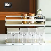 【日本霜山】北歐風雙層調味料置物架/收納架