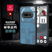 XUNDD訊迪 軍事防摔 Nothing Phone (3a) 鏡頭全包覆 清透保護殼 手機殼(夜幕黑)