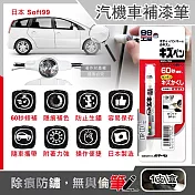 日本Soft99-汽機車專用60秒瞬效修補防鏽不垂流固體蠟筆補漆筆1支/盒 (車子烤漆剝落快速補色,多款色號塗補隱藏刮傷痕,汽車美容修護防止生鏽) BP-51白色