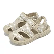 Fila 涼鞋 S404Z 大童 女鞋 奶茶 米白 卡其 緩衝 魔鬼氈 包頭 斐樂 3S404Z771
