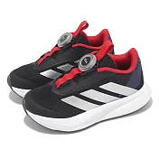 adidas 童鞋 Duramo SL BOA K 中童 黑 銀 紅 運動鞋 旋鈕 愛迪達 IH3603 16.5cm BLACK/SILVER