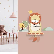 JB-Design-北歐風卡通DIY掛鐘-動物款 獅子