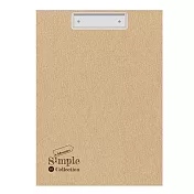 美加美 A4牛皮板夾-咖啡 / 個 AO2092