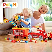 【德國PolyM】消防卡車積木組